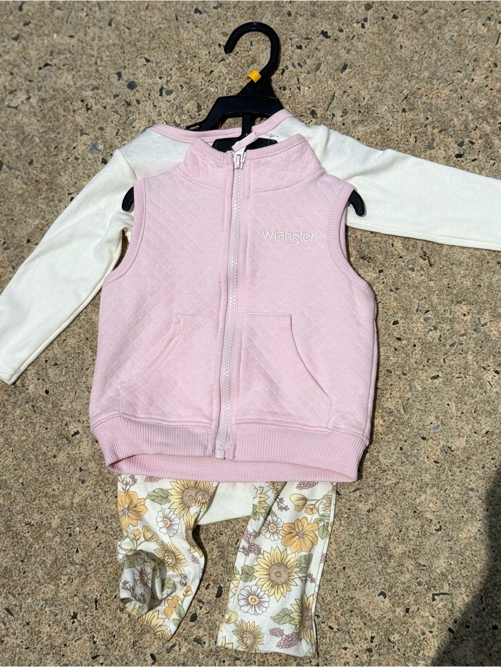 NWT Wrangler Light Pink Quilted Baby Vest